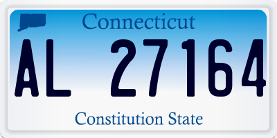 CT license plate AL27164