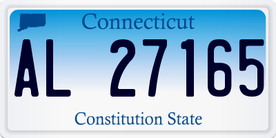 CT license plate AL27165