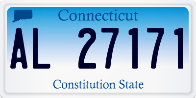 CT license plate AL27171