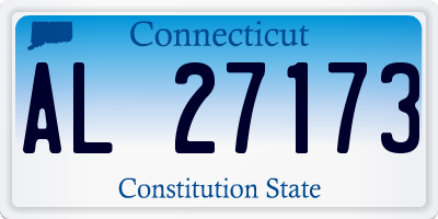 CT license plate AL27173