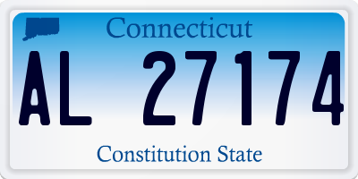 CT license plate AL27174