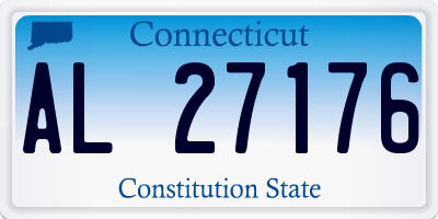 CT license plate AL27176