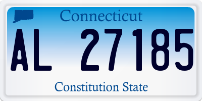 CT license plate AL27185
