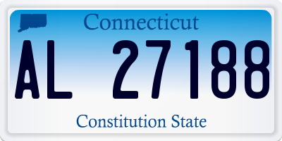 CT license plate AL27188
