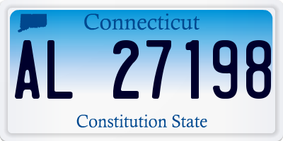 CT license plate AL27198
