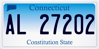 CT license plate AL27202