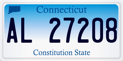 CT license plate AL27208