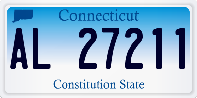 CT license plate AL27211