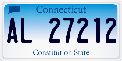 CT license plate AL27212