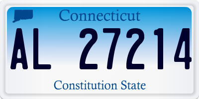 CT license plate AL27214