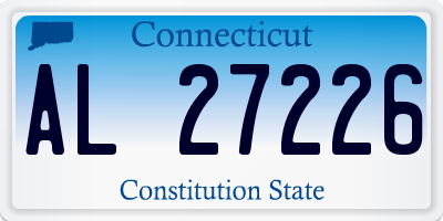 CT license plate AL27226