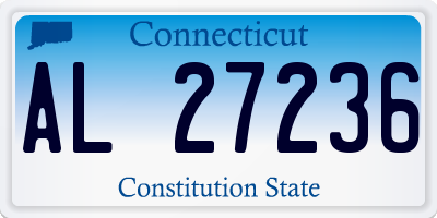 CT license plate AL27236