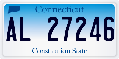 CT license plate AL27246