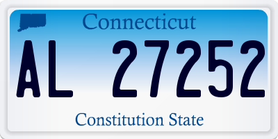 CT license plate AL27252