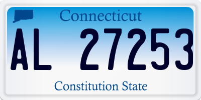 CT license plate AL27253