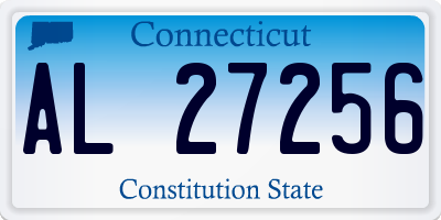 CT license plate AL27256