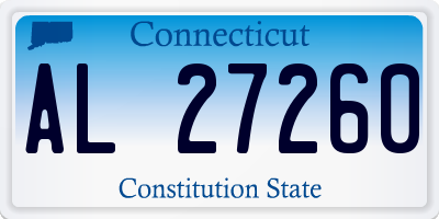 CT license plate AL27260