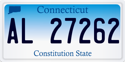 CT license plate AL27262