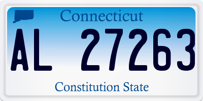 CT license plate AL27263