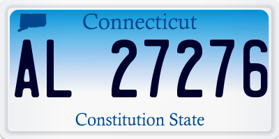 CT license plate AL27276