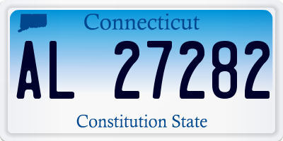 CT license plate AL27282