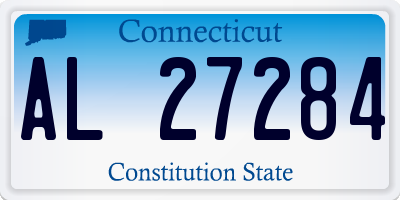 CT license plate AL27284