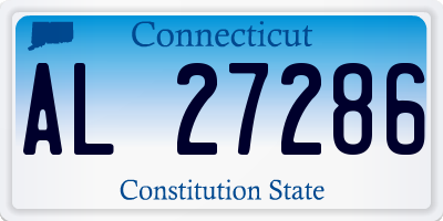 CT license plate AL27286