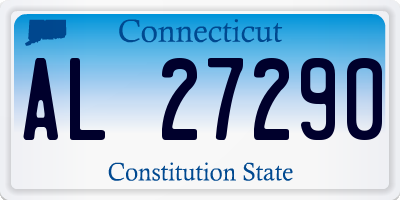 CT license plate AL27290