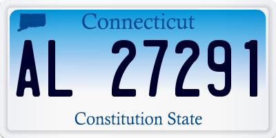 CT license plate AL27291