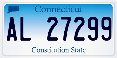 CT license plate AL27299