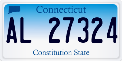 CT license plate AL27324