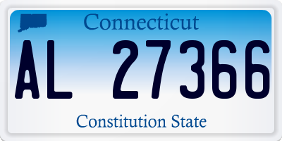 CT license plate AL27366