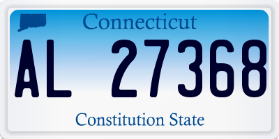 CT license plate AL27368