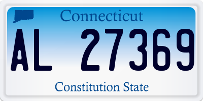 CT license plate AL27369