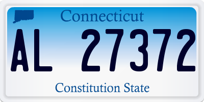 CT license plate AL27372