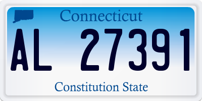 CT license plate AL27391