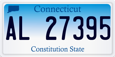 CT license plate AL27395