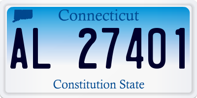 CT license plate AL27401