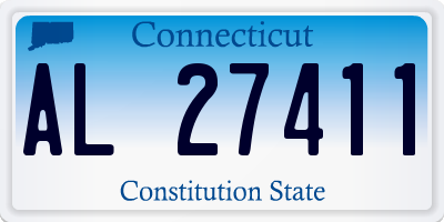 CT license plate AL27411