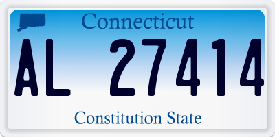 CT license plate AL27414