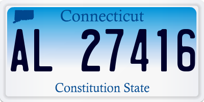 CT license plate AL27416