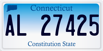 CT license plate AL27425
