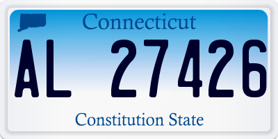 CT license plate AL27426