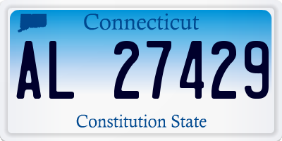 CT license plate AL27429