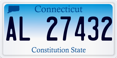 CT license plate AL27432