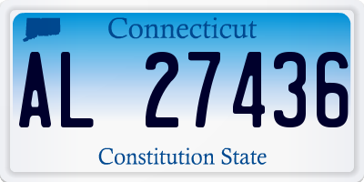 CT license plate AL27436