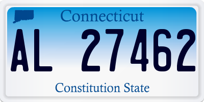 CT license plate AL27462