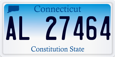 CT license plate AL27464