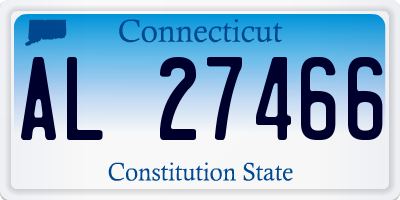 CT license plate AL27466