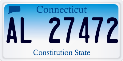 CT license plate AL27472